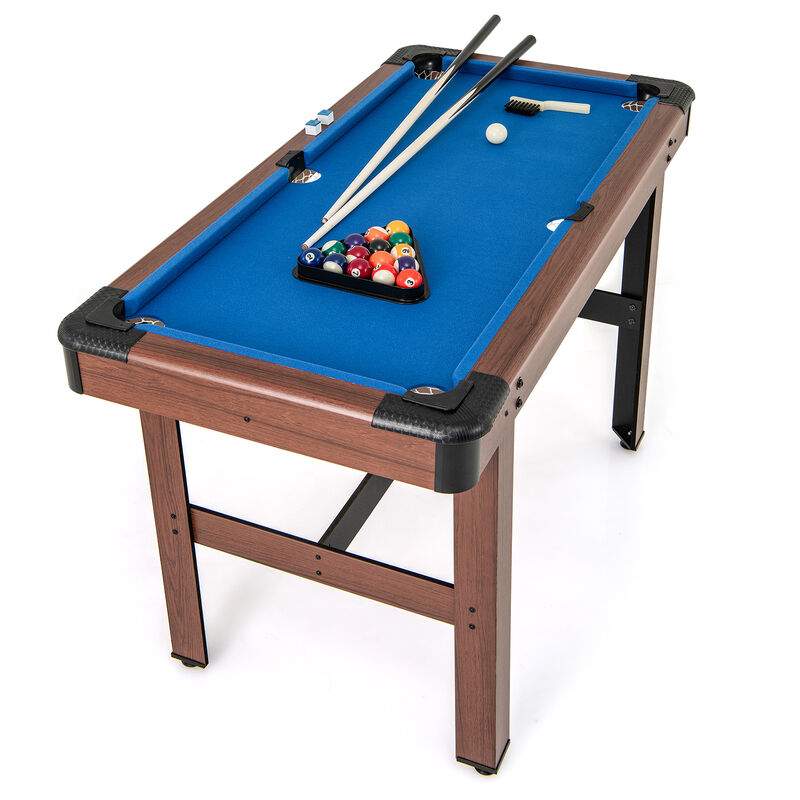 Kids and Adults Wooden Pool Table with Complete Billiard Ball Set image number 3