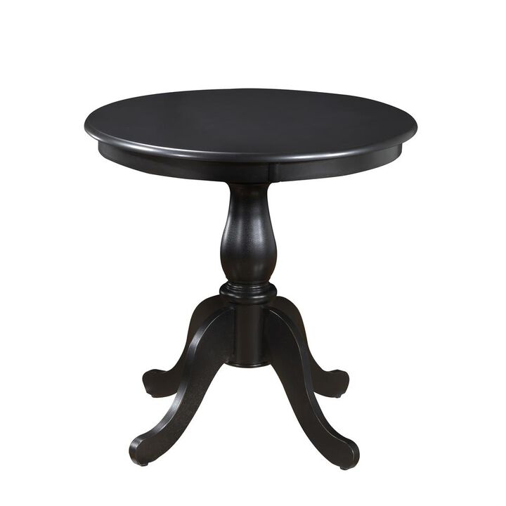Carolina Living Fairview 30 Round Pedestal Dining Table - Antique Black