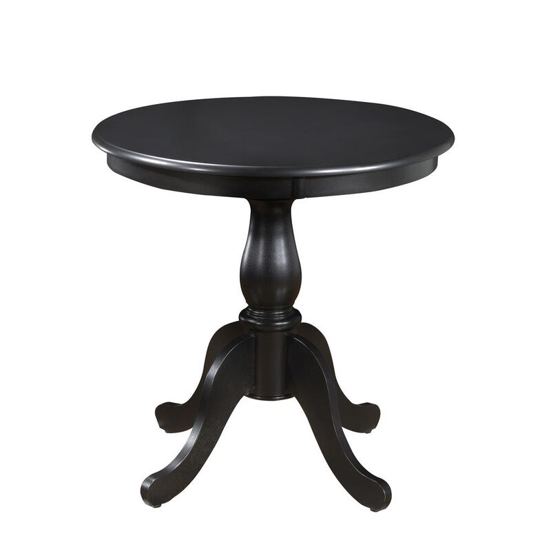 Carolina Living Fairview 30 Round Pedestal Dining Table - Antique Black