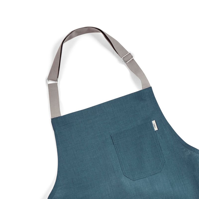 Solino Home 100% Pure Linen Apron - Linen Bib Apron image number 3
