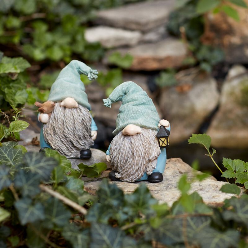 Resin Gnome Statues (Set of 4) &ndash; Whimsical Garden Figurines for Yard, Patio, and Lawn Decor