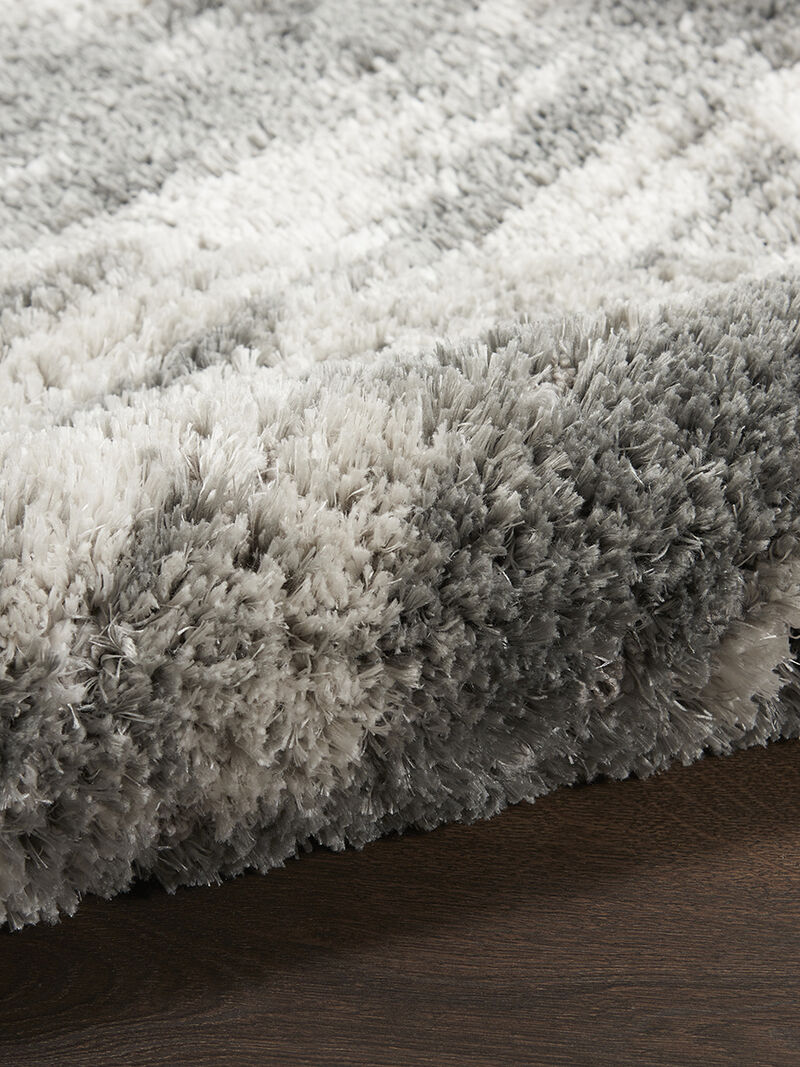 Dreamy Shag DRS02 Charcoal/Ivory 9' x 12' Rug