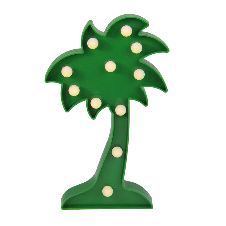 10" Green Palm Tree LED Marquee Wall Sign