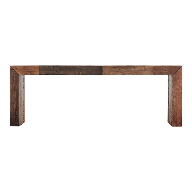 Starlight Canyon Home Vintage Wood Bench, Sturdy Entry Way Bench with Antique Finish image number 2