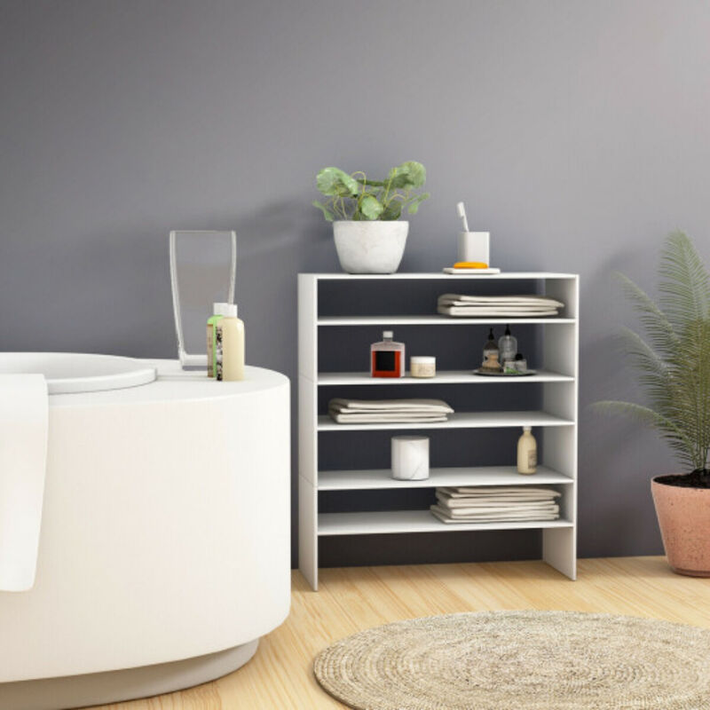 3 Pieces 31-Inch Stackable Multi-Shape Shoe Rack