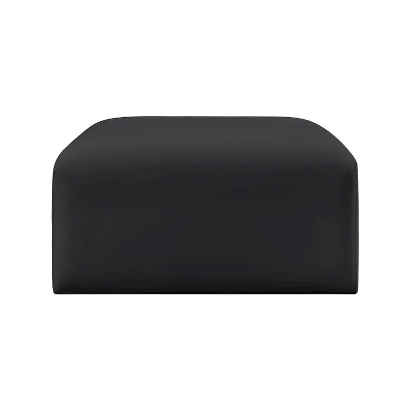 Meridian Furniture Arc Vegan Leather Ottoman