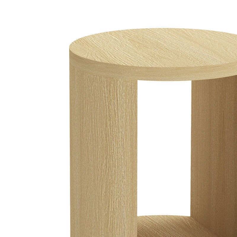Alure Contemporary 20" End Table in Oak image number 2