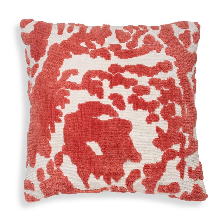 Tov Furniture Coast Coral Pink Tufted 26" Square Pillow