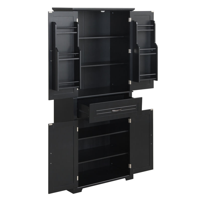 Merax Bathroom Storage Cabinet with Adjustable Shelf image number 7