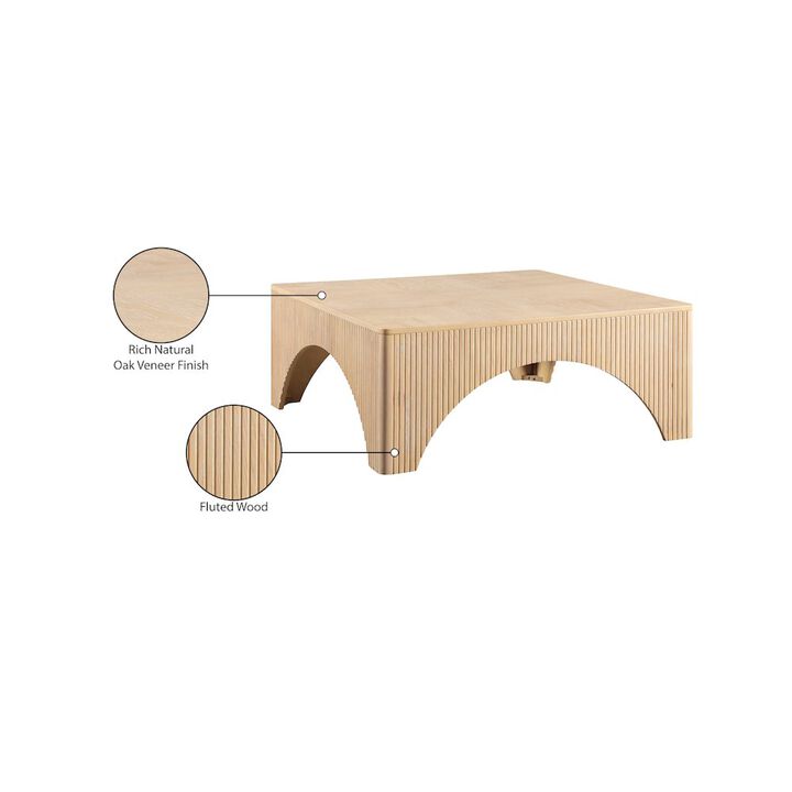 Meridian Furniture Eloise Natural Oak Veneer Coffee Table