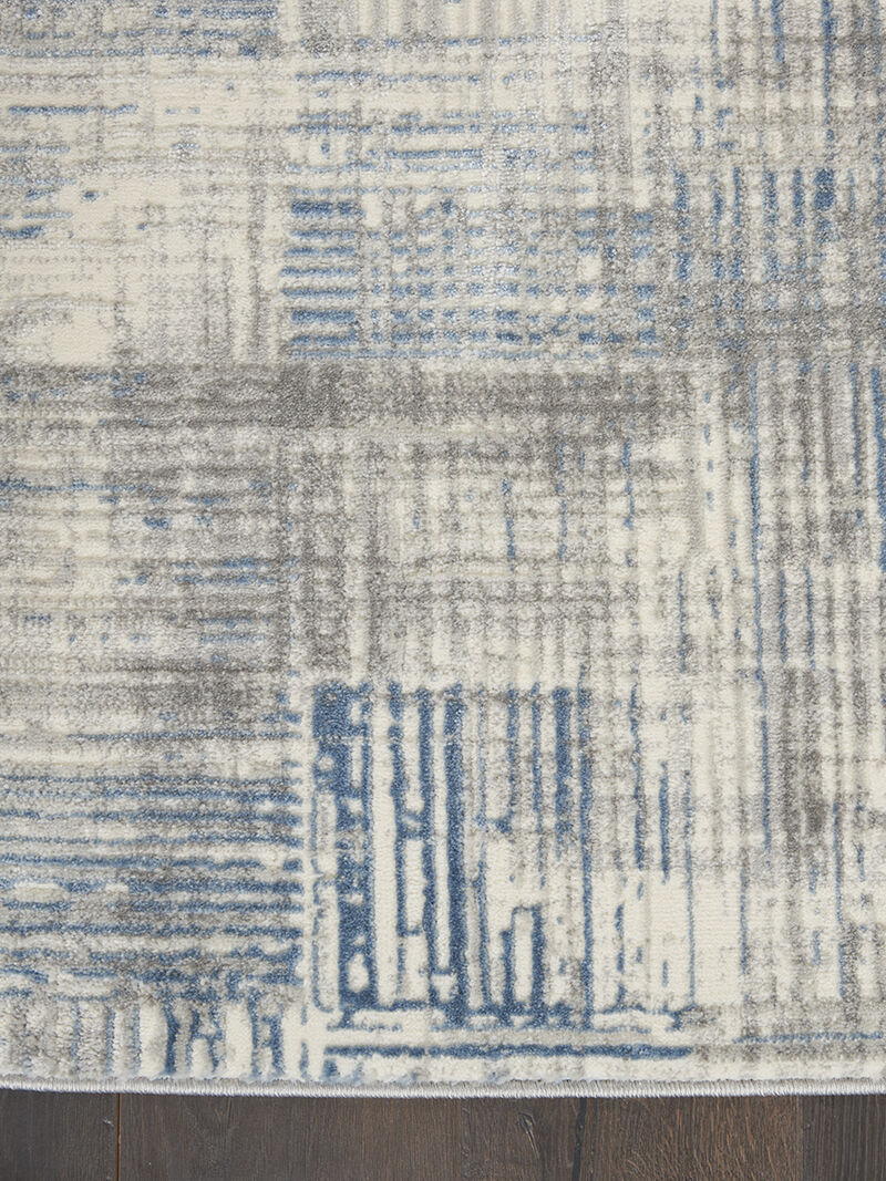 Solace SLA03 Ivory/Gray/Blue 5'3" x 7'3" Rug image number 2