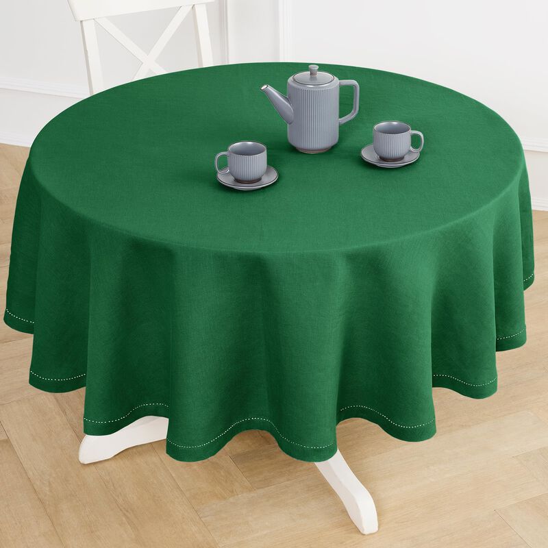 Linen Round Tablecloth - Sonoma Hemstitch image number 0