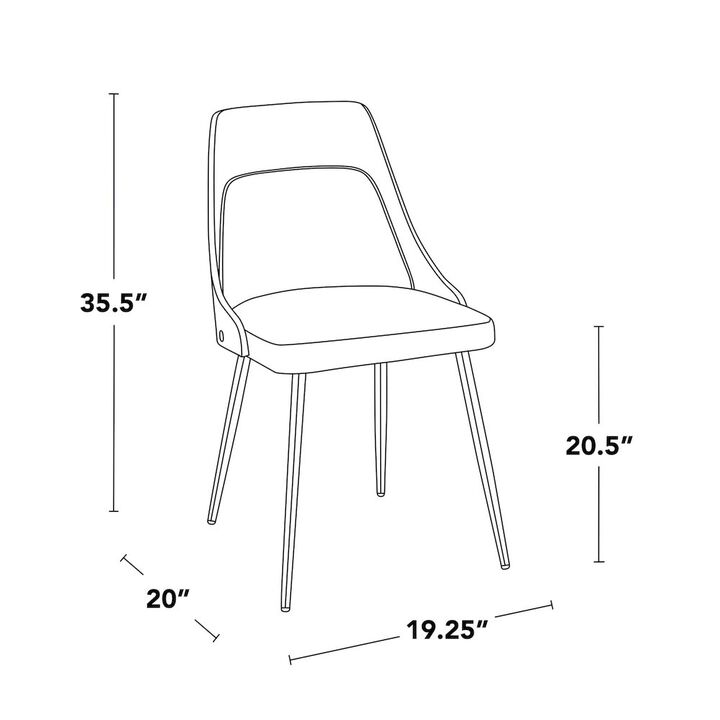 LumiSource Anabelle Chair - Set of 2