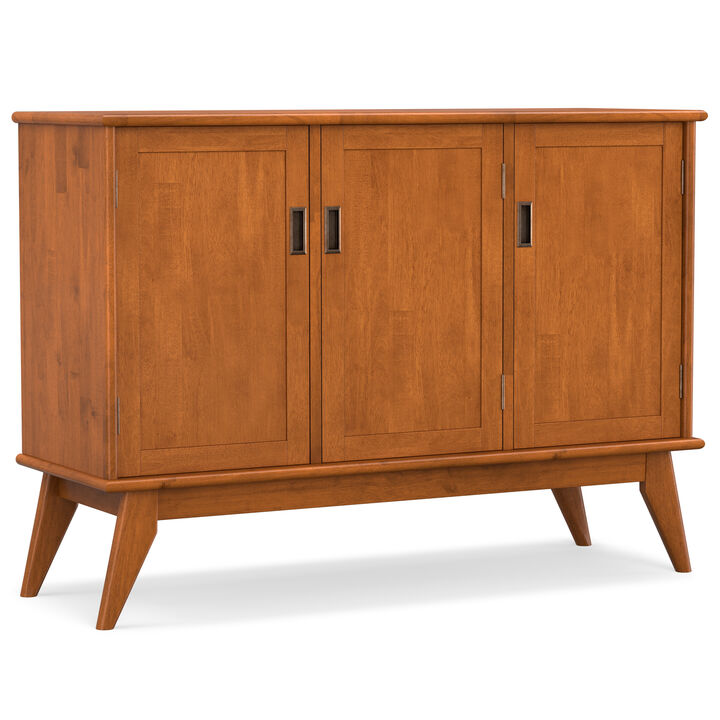 Simpli Home Draper Mid Century 3 Door Sideboard Buffet