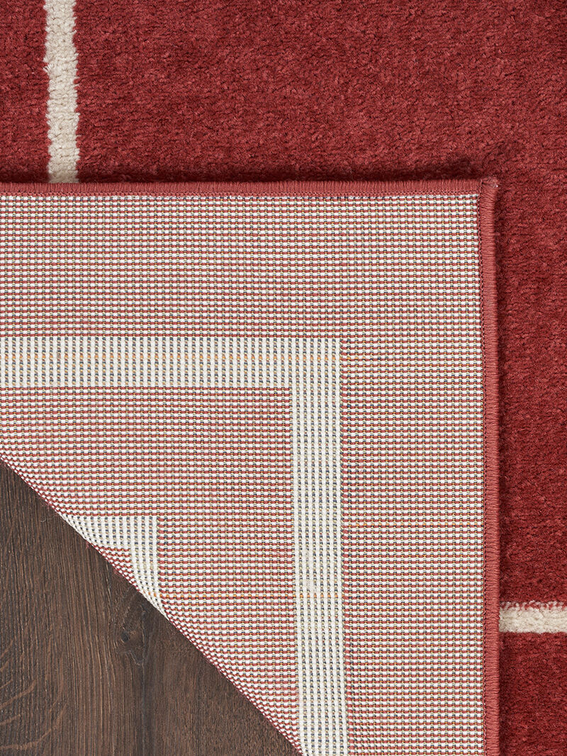 Nourison Essentials NRE02 Brick/Ivory 6' x 9' Rug