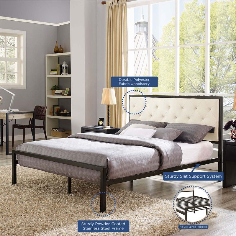Modway - Mia Queen Fabric Bed image number 6