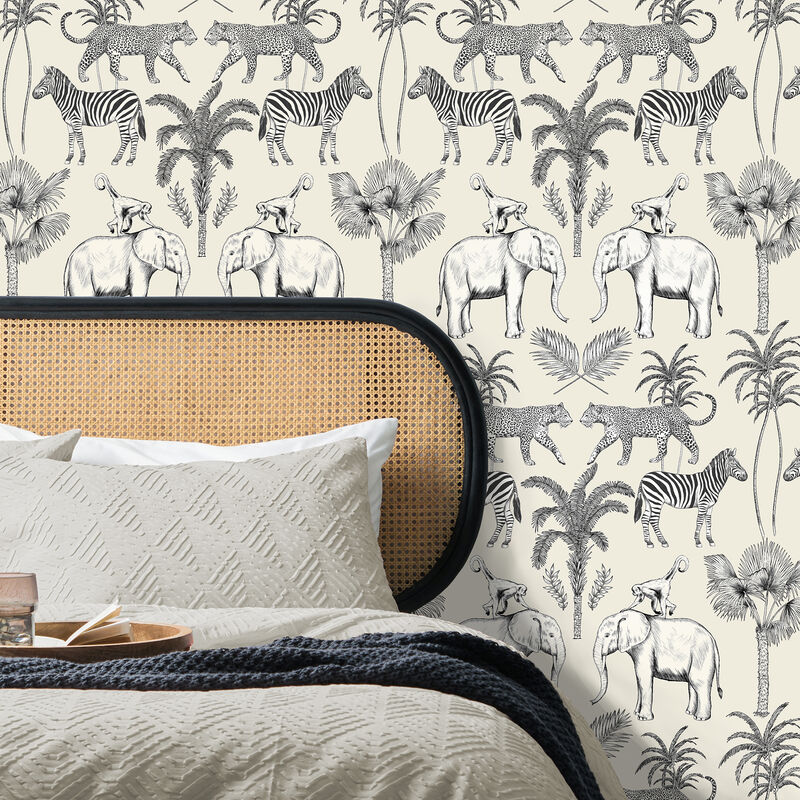 Nauman Eggshell Safari Walk Wallpaper image number 3