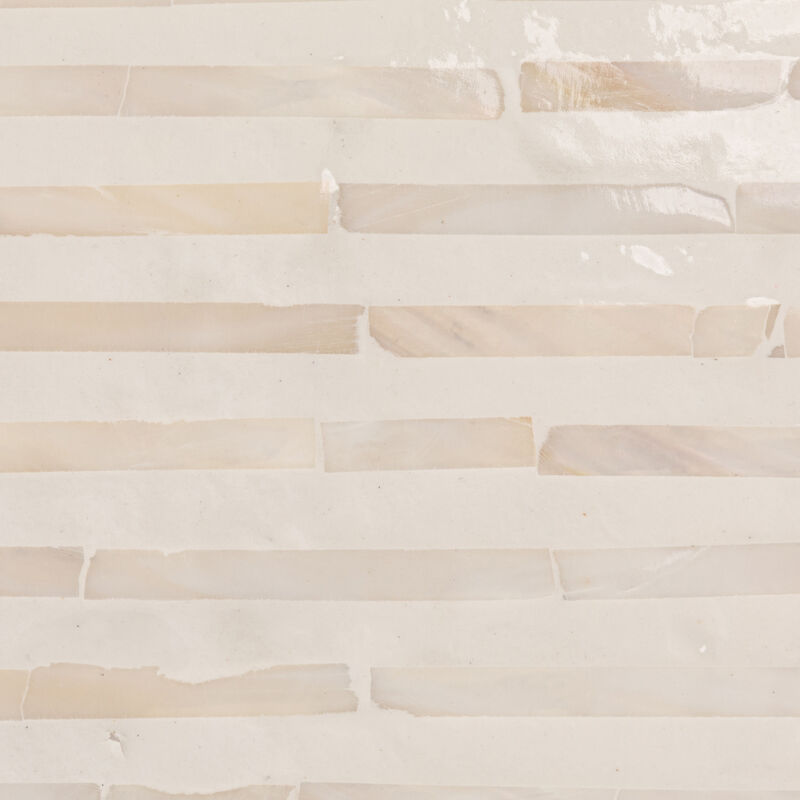 Mother of Pearl Waterfall End Table, White image number 6