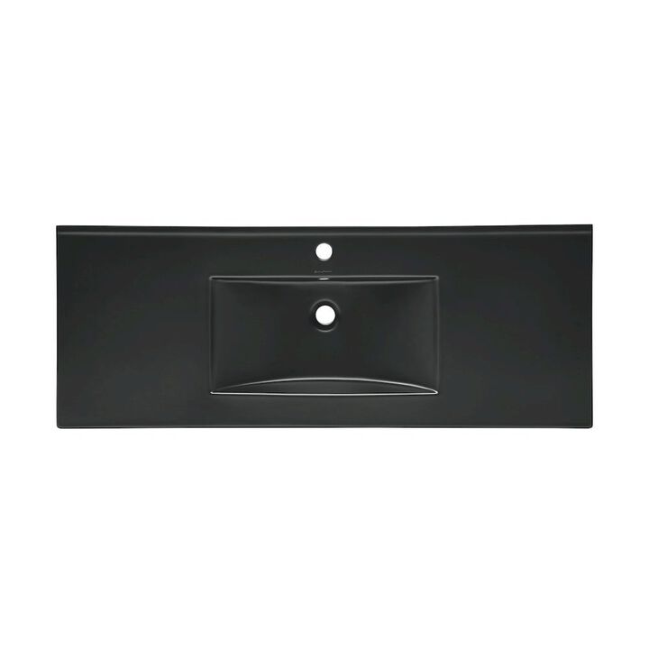 48" Vanity Sink Top in Matte Black
