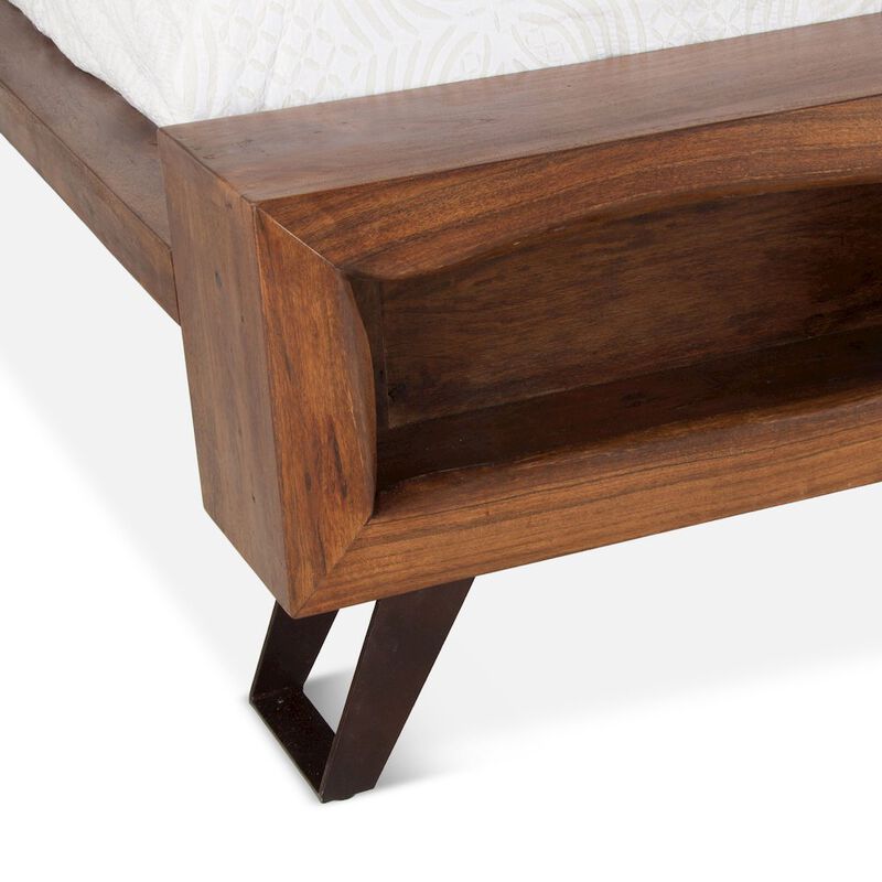 World Interiors Nottingham-King Bed Mid-Century Brown th image number 7