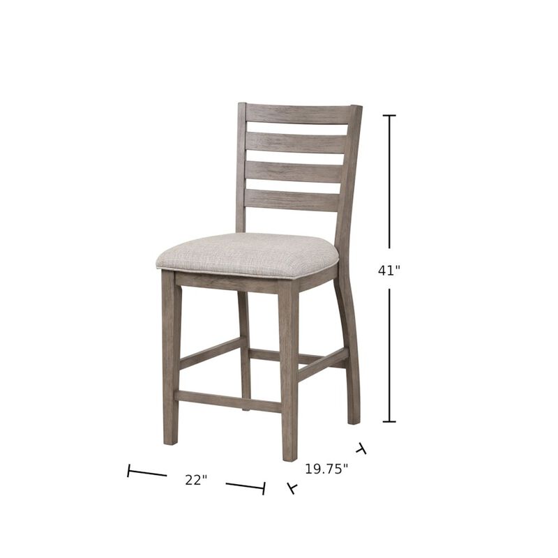 Will Counter Stools in Gray / Brown Finish