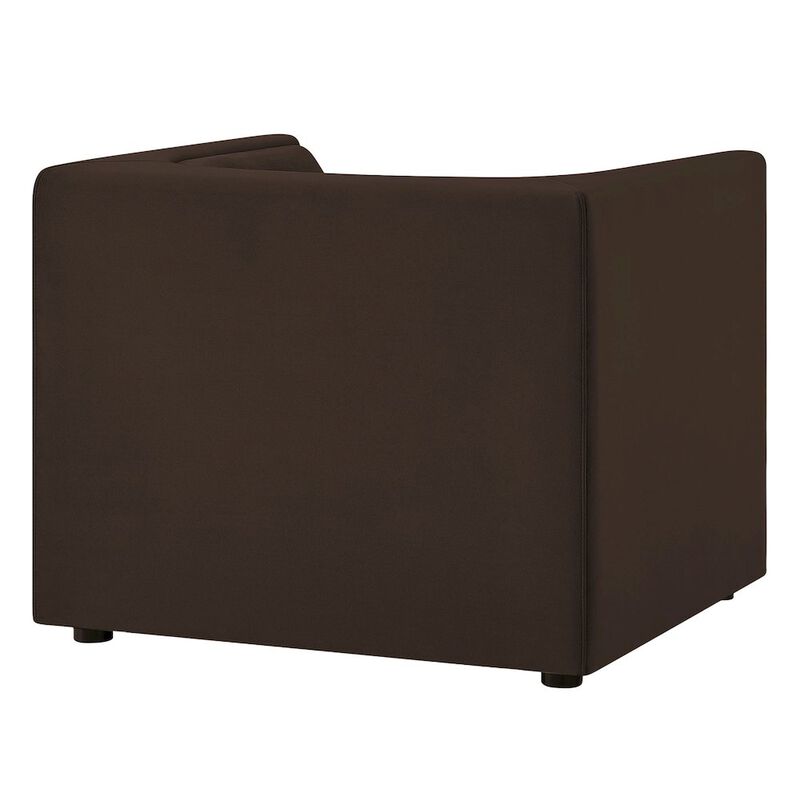 Hilda Curved Back Performance Velvet Armchair image number 4