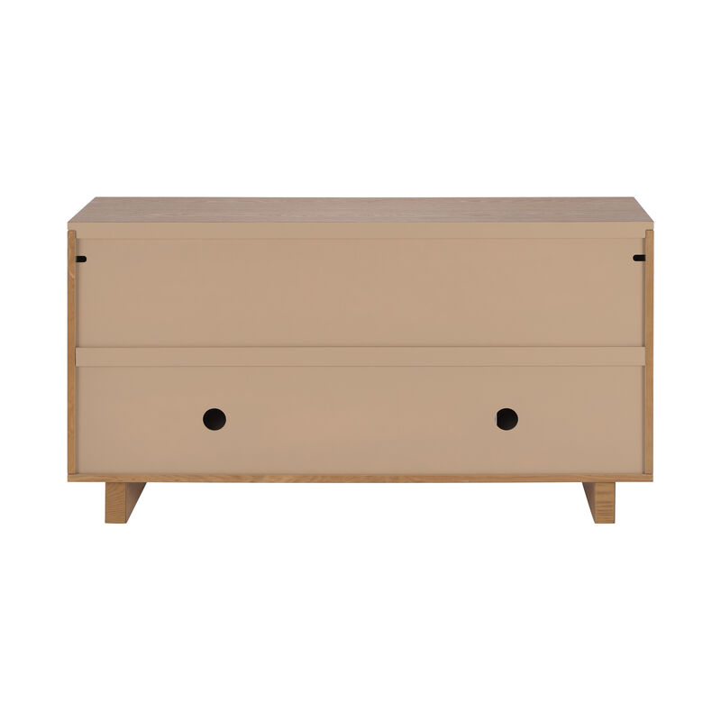 Christopher Knight Home Bray 59" Modern Buffet Cabinet Sideboard with 4 Doors and Metal Handles