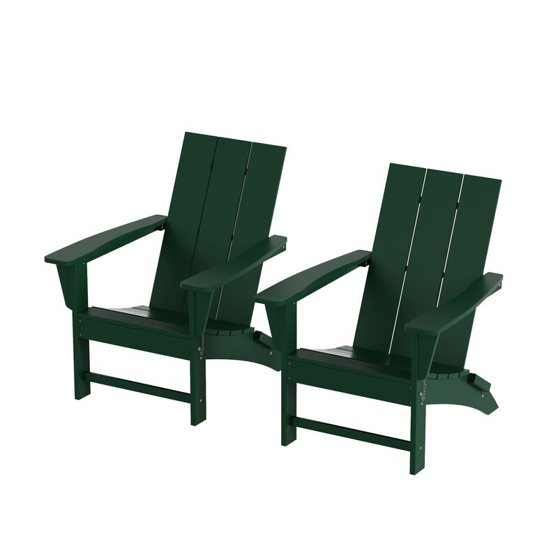 WestinTrends Modern Folding Adirondack Chair (Set of 2)