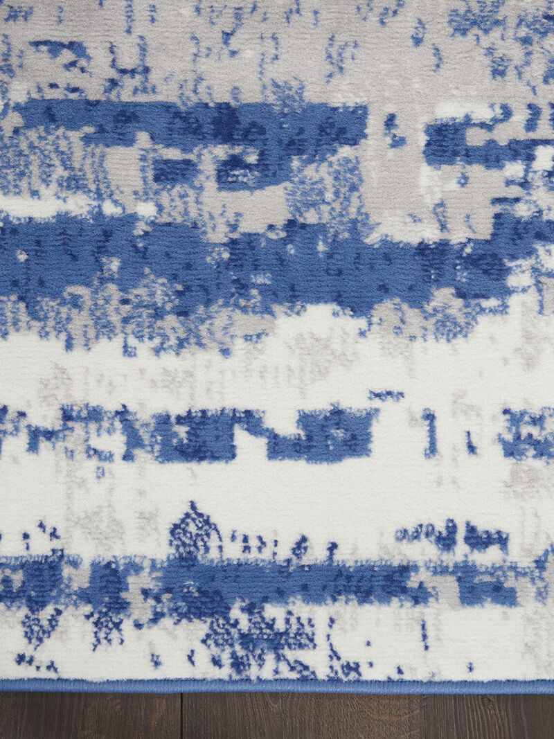 Whimsicle WHS06 Ivory/Navy 2' x 6' Rug