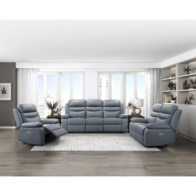 Lexicon Hancock Leather Power Double Reclining Sofa