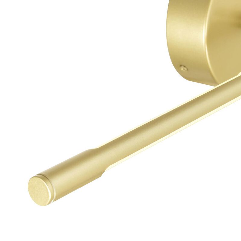 CWI Lighting Oskil LED Integrated Wall Light With Satin Gold Finish