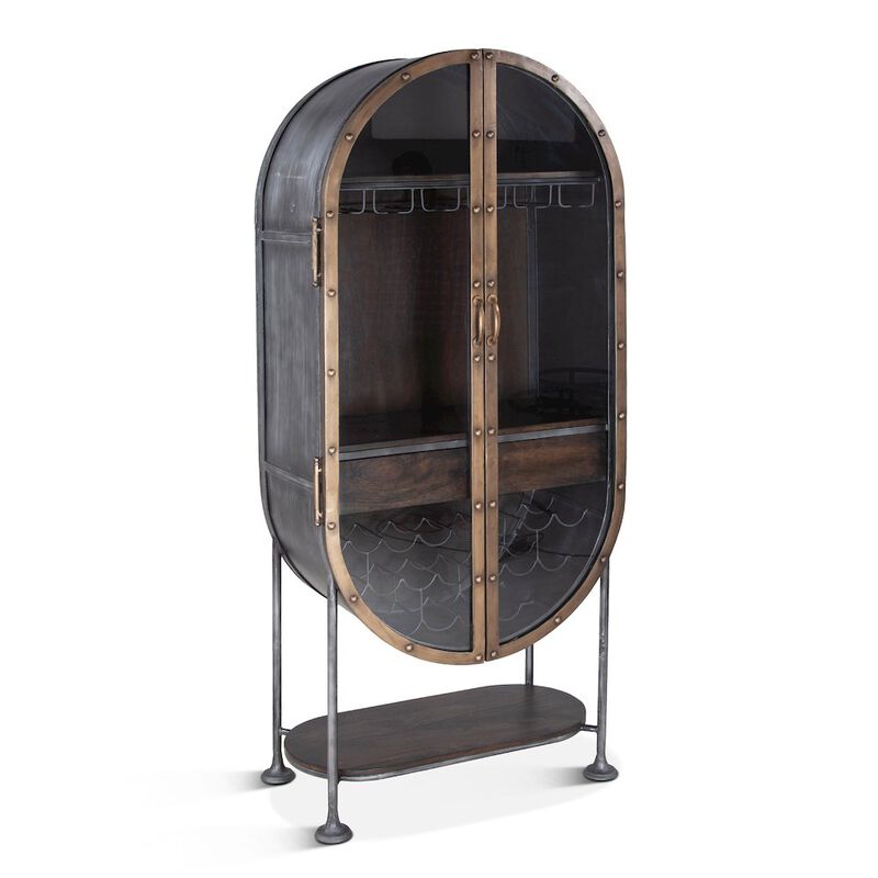 World Interiors Melbourne Oval Bar Cabinet image number 6