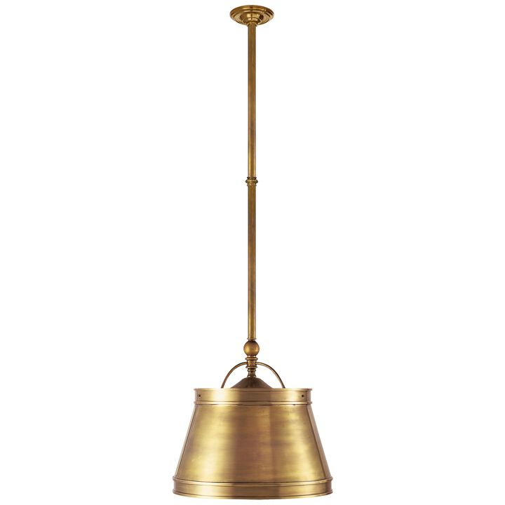 Sloane Single Shop Light in Antique-Burnished Brass
