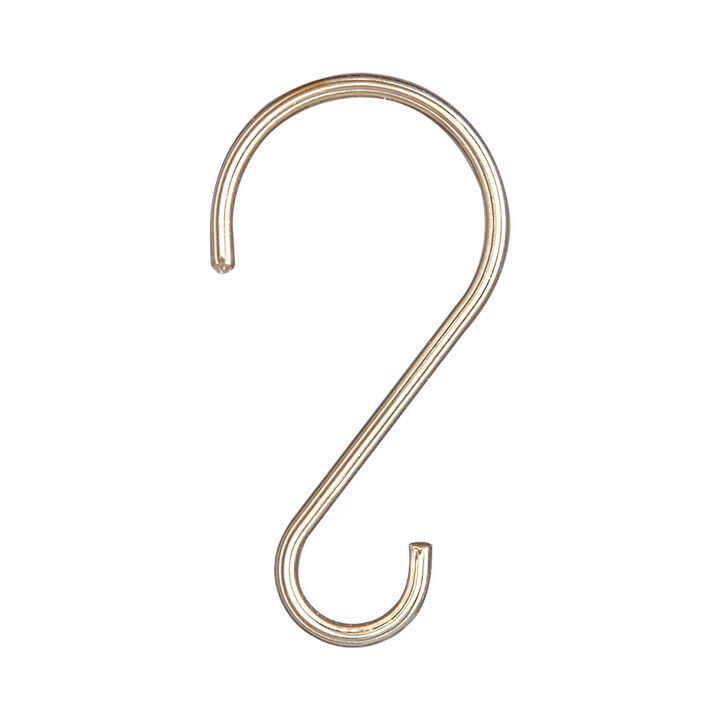 Utopia Alley Rust-Proof Zinc Shower Curtain Hooks with Clasp Closure, Shower Hooks Hangers for Bathroom, Kitchen Utensils, Curtains, Clothing, Towels etc - Set of 12