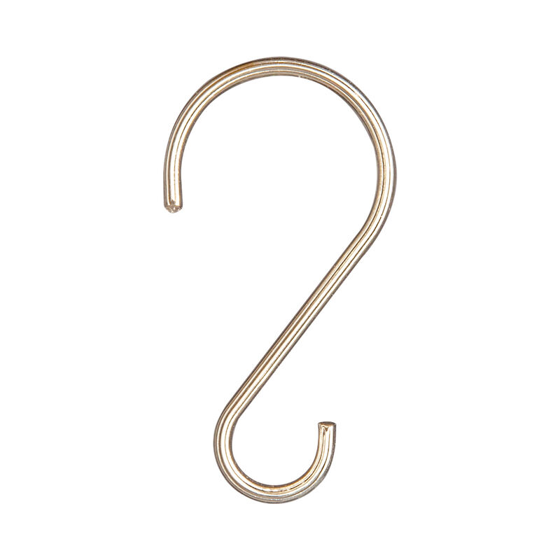 Zinc Shower Curtain Hooks, Set of 12 image number 0