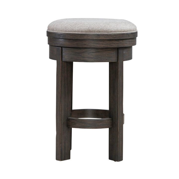 Liberty Furniture Lennox Hill Upholstered Swivel Console Stool  - Counter Height 26 Inches