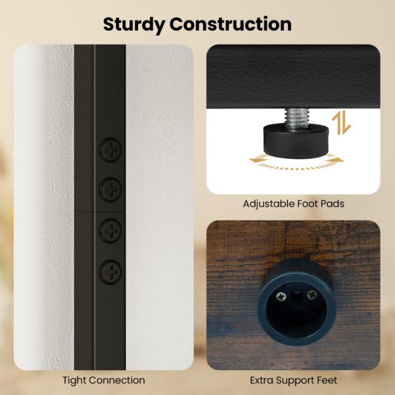 Hivvago 12-Cube Bookcase with 2 Anti-tipping Kits for Living Room