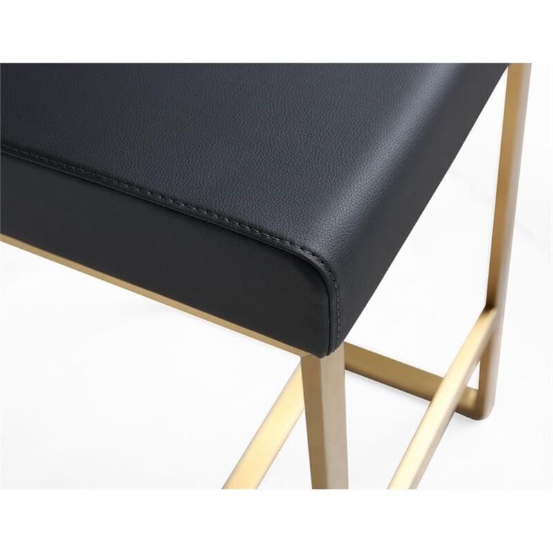 TOV Furniture Denmark Steel Stool, Counter Height, Black image number 8