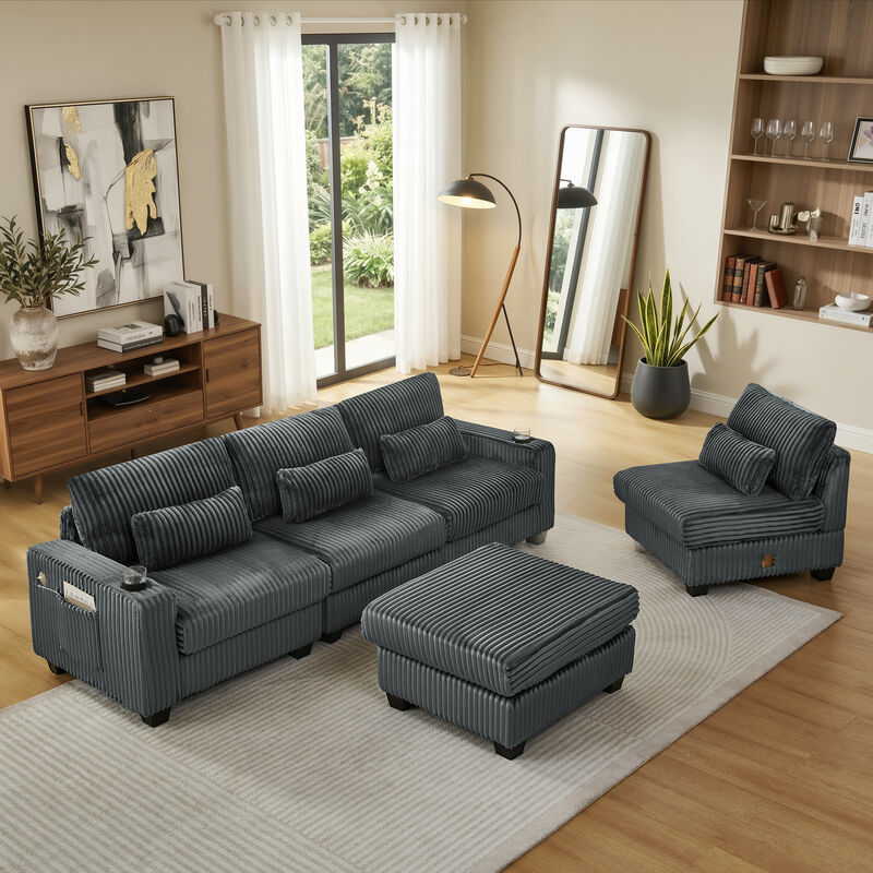 Hutamp Modular Sectional Sofa image number 5