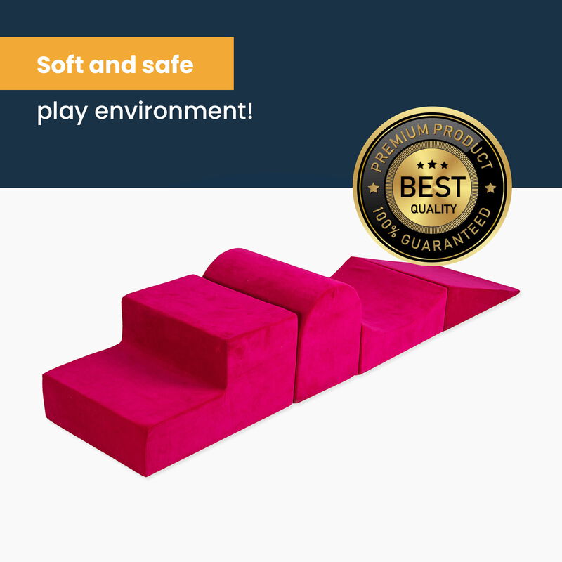 MeowBaby� Foam Climbing Blocks for Toddlers- 4 Elements without Ball Pit