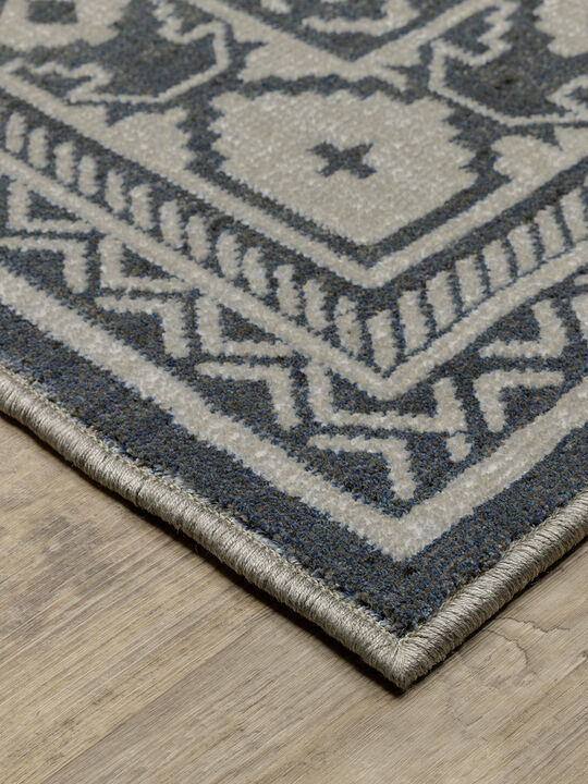 Intrigue 2'3" x 7'6" Blue Rug