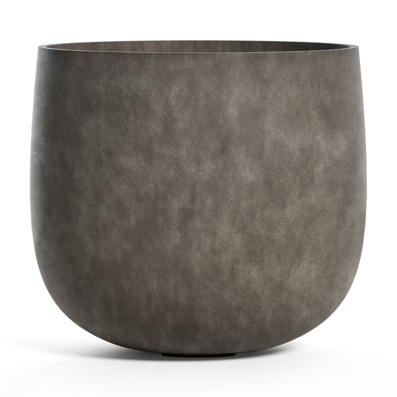 COSAPOTS Mondo Large Planter - Fiberglass Indoor/Outdoor and Weather-Resistant Round Planter