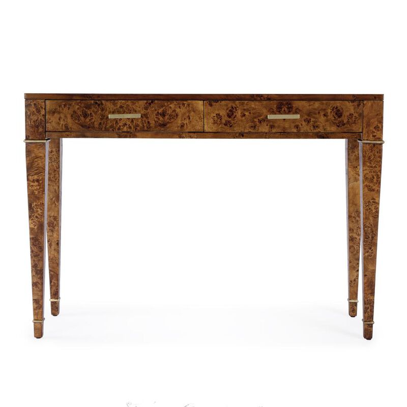 Butler Specialty Kai 2 Drawer 45" Burl Wood Console Table image number 3
