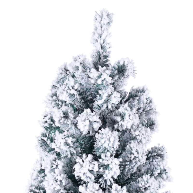 Snow-Flocked Pre-Lit Christmas Tree for a Festive & Elegant Holiday Display