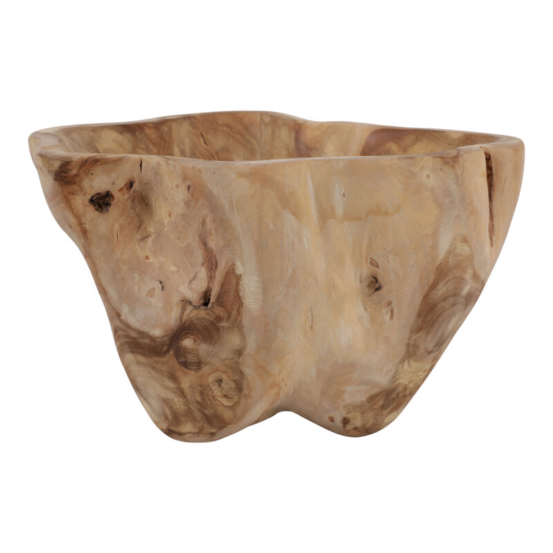 13" Teak Root Bowl, Natural image number 4