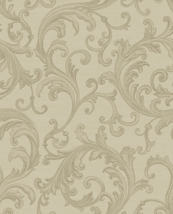 Noemi Taupe Acanthus Wallpaper (Set of 2)