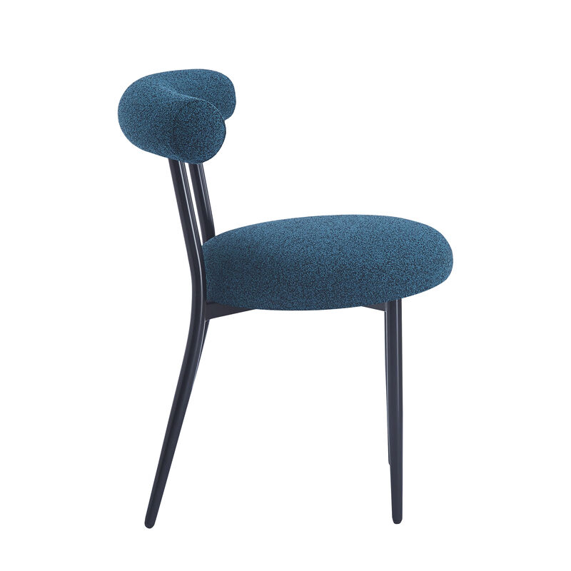 Merax Modern 2 Pieces Dining Chairs with Metal Frame