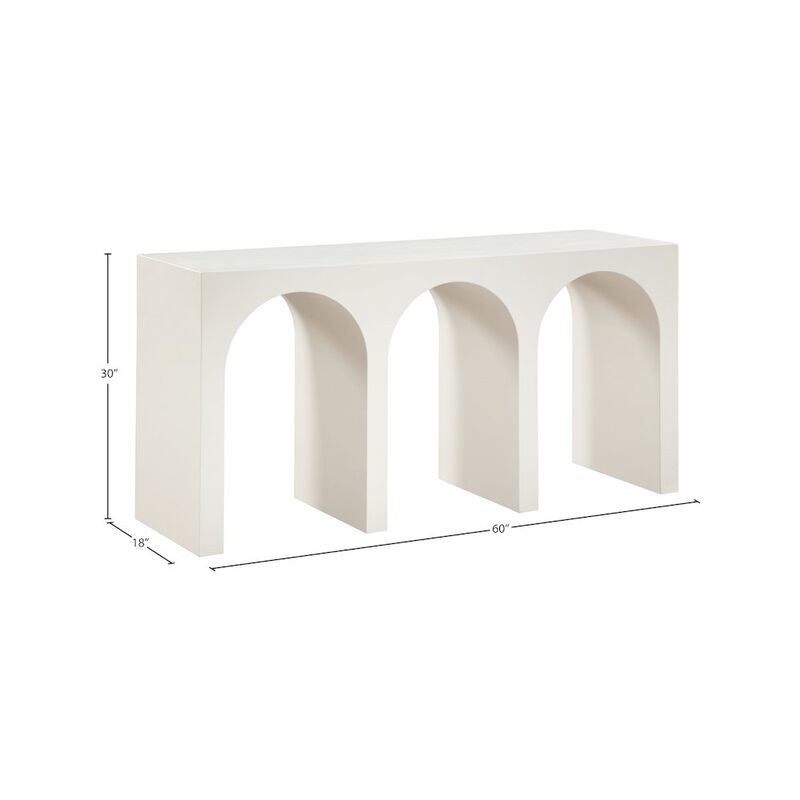 Meridian Furniture June Cream Oak Console Table