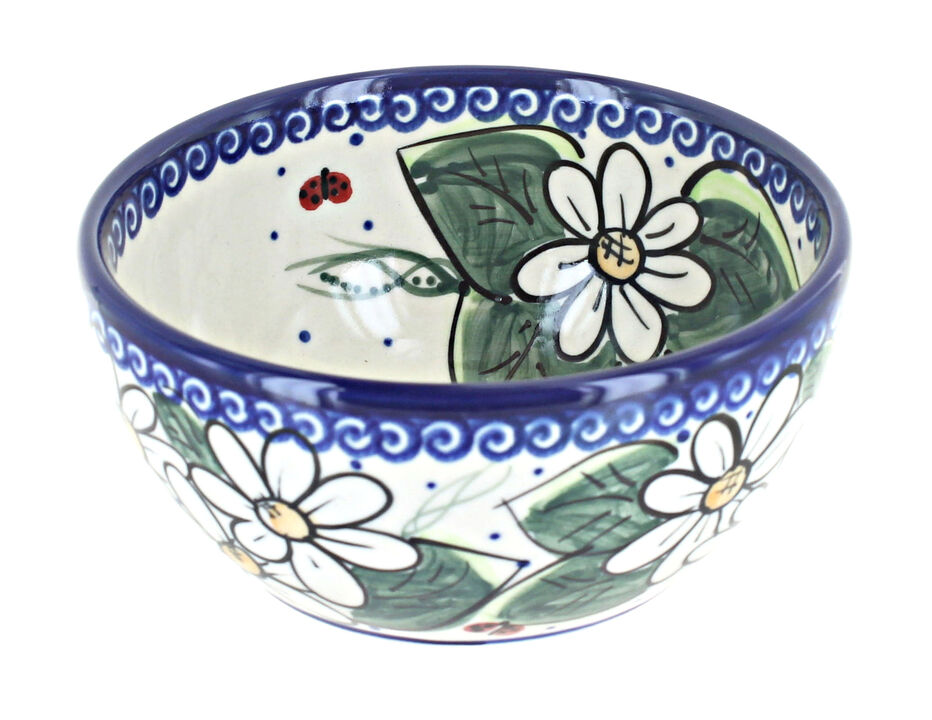 Blue Rose Polish Pottery Ashley Dessert Bowl
