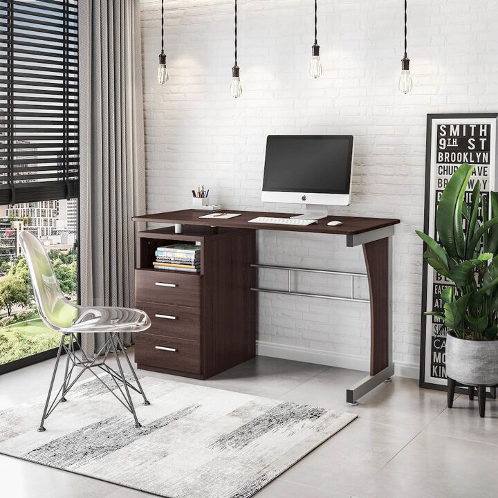 Techni Mobili Computer Desk with Ample Storage